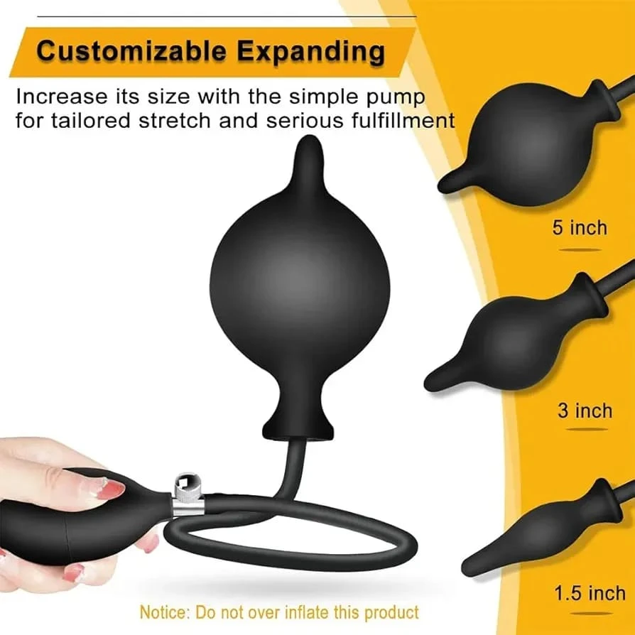 Generic Inflatable Anal Plug Pump Enlarge Sex Toy - image 8