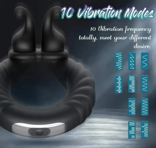 Generic Vibrating Penis Sleeve Delay Time Sex Toy - image 3