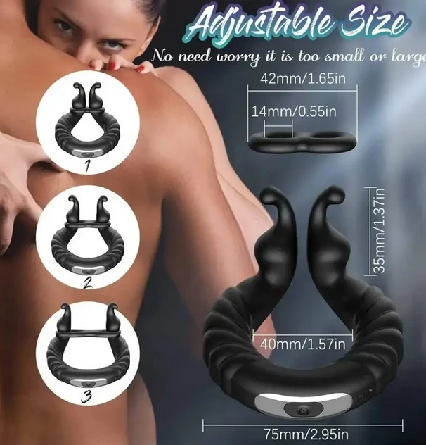 Generic Vibrating Penis Sleeve Delay Time Sex Toy - image 5