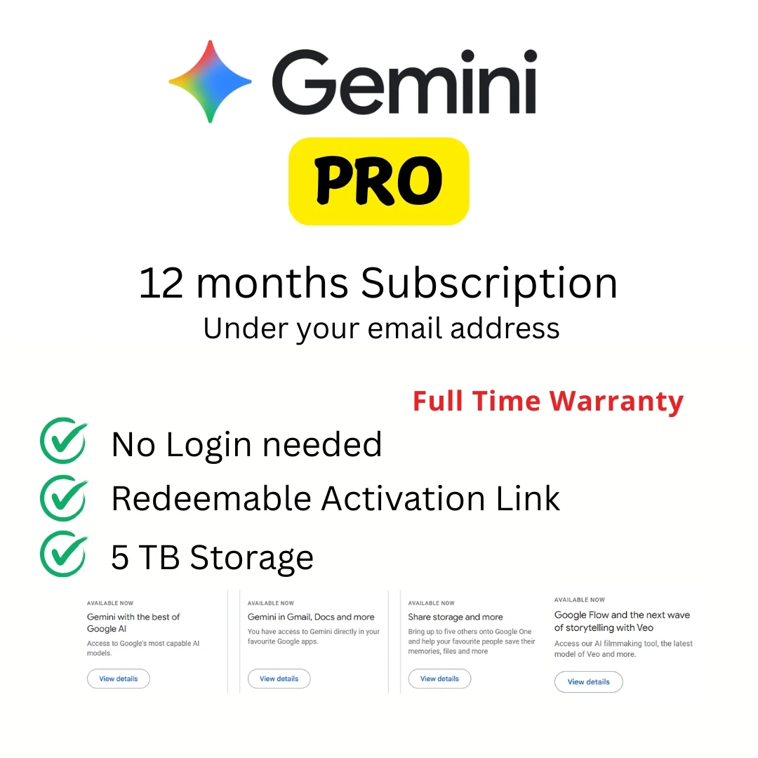 Google AI Pro 12months Guaranteed Pass