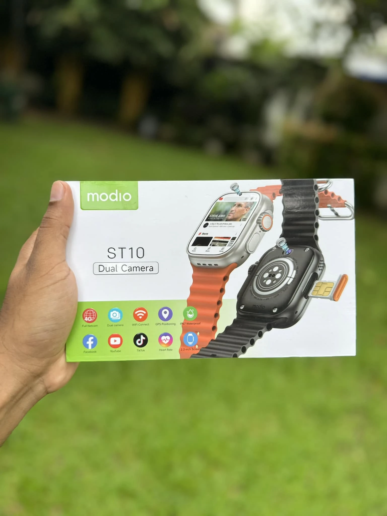 Modio ST10 Dual Camera Sim Insert Android Smart Watch - image 1