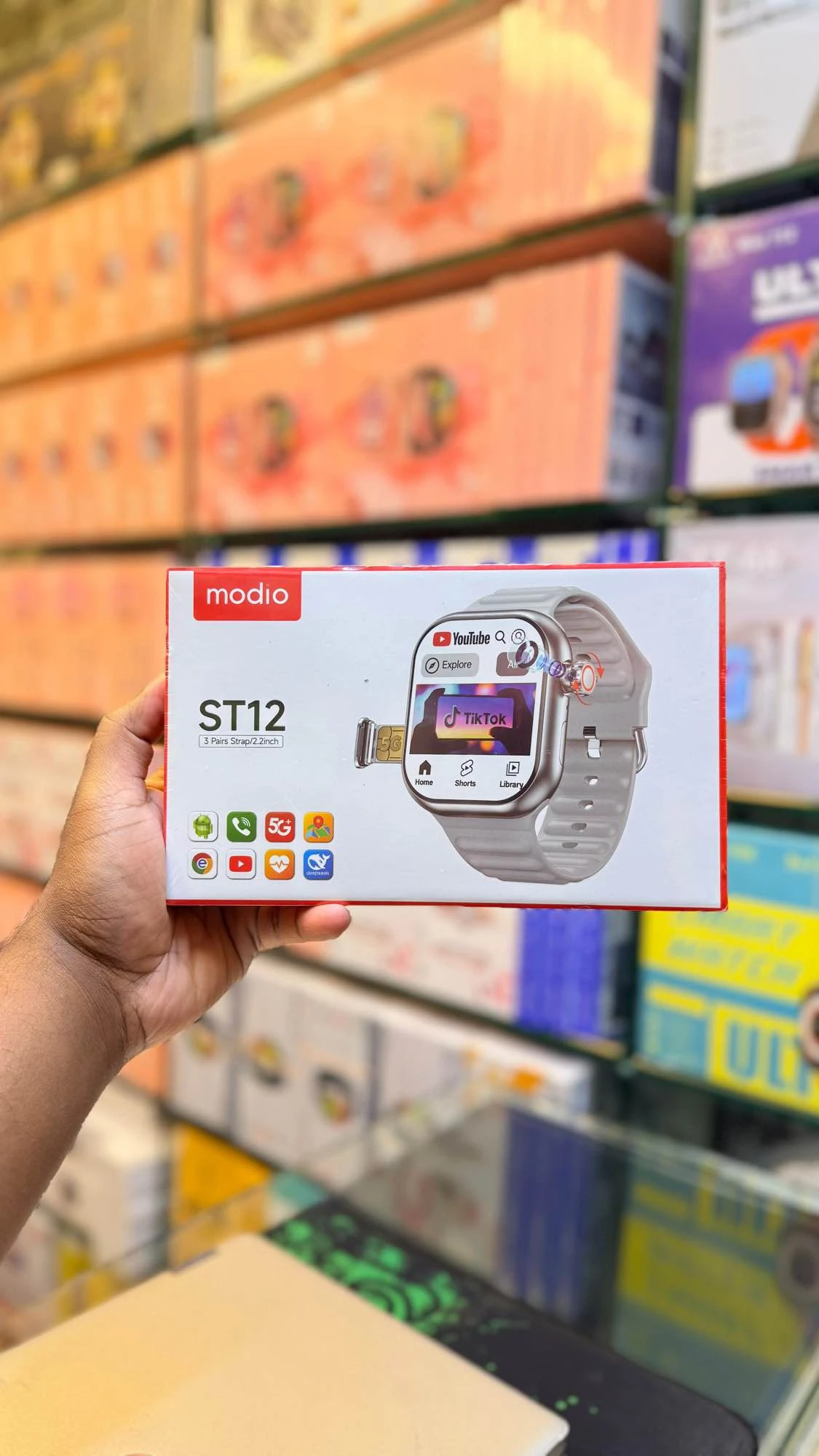 Modio ST12 5G Sim Insertable Camera Android Smart Watch - image 1