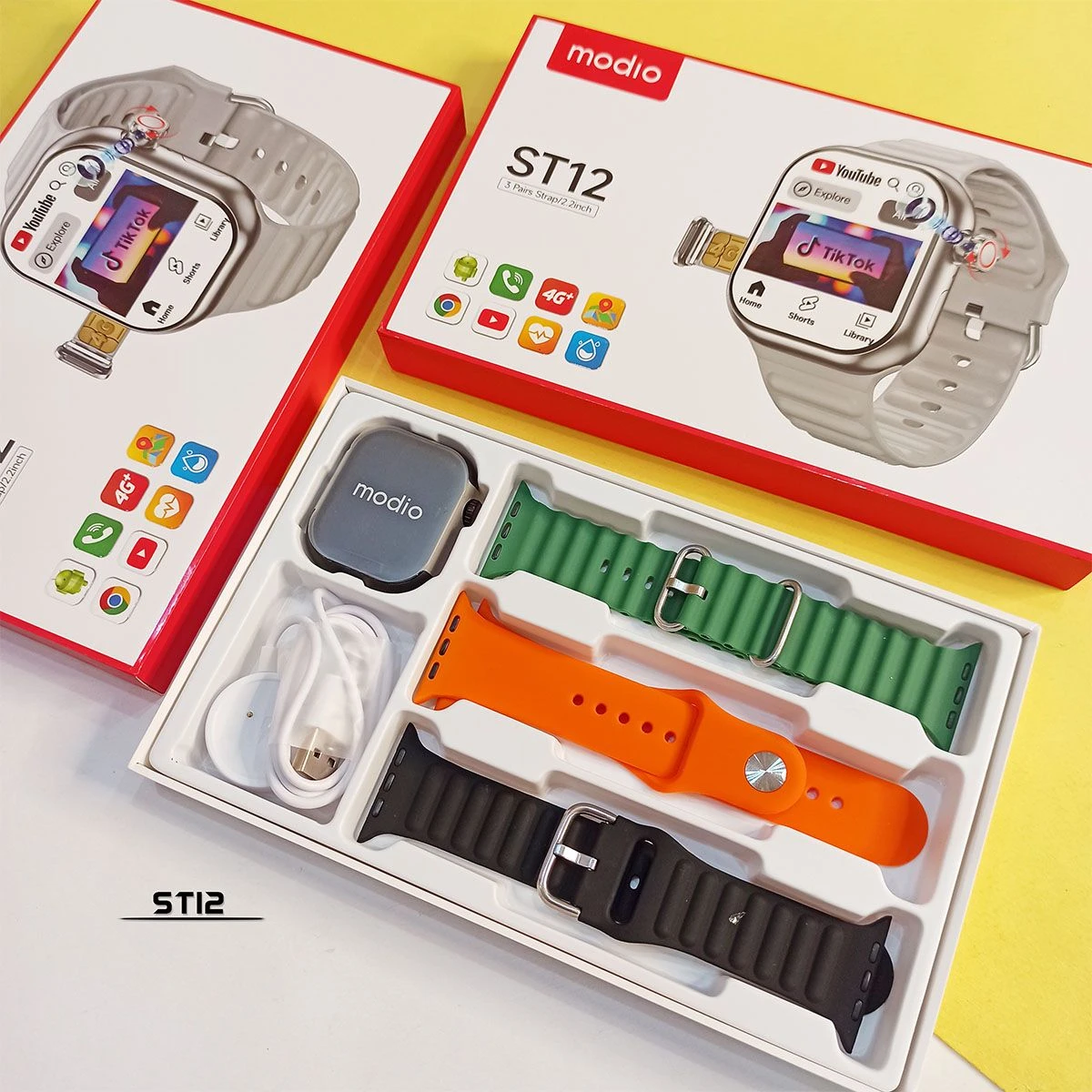 Modio ST12 5G Sim Insertable Camera Android Smart Watch - image 3