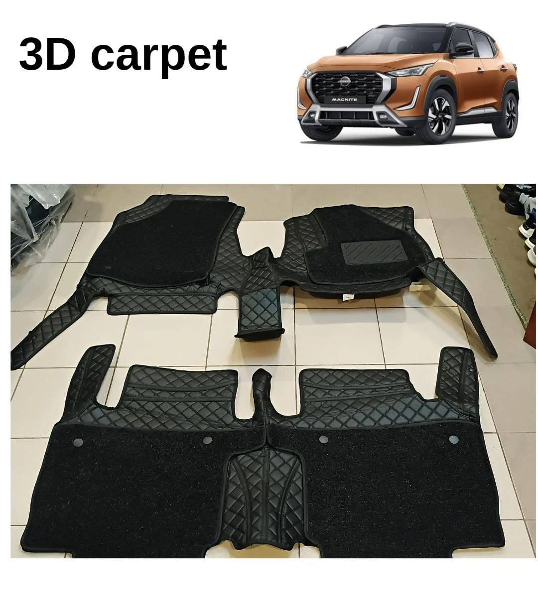 Nissan Magnite 3D Carpet Premium Quality - image 1