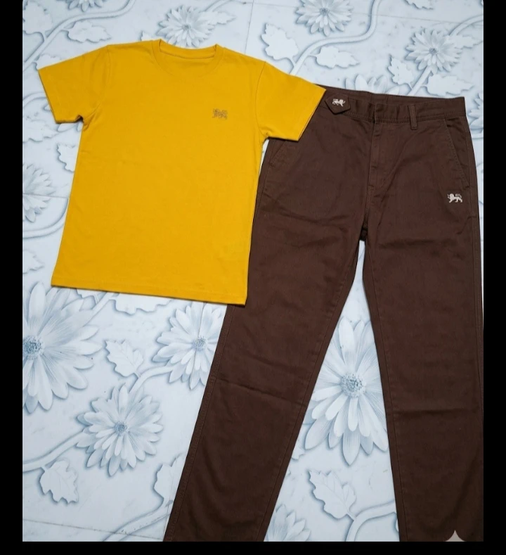 Office cotton trouser with t shirt for womeb