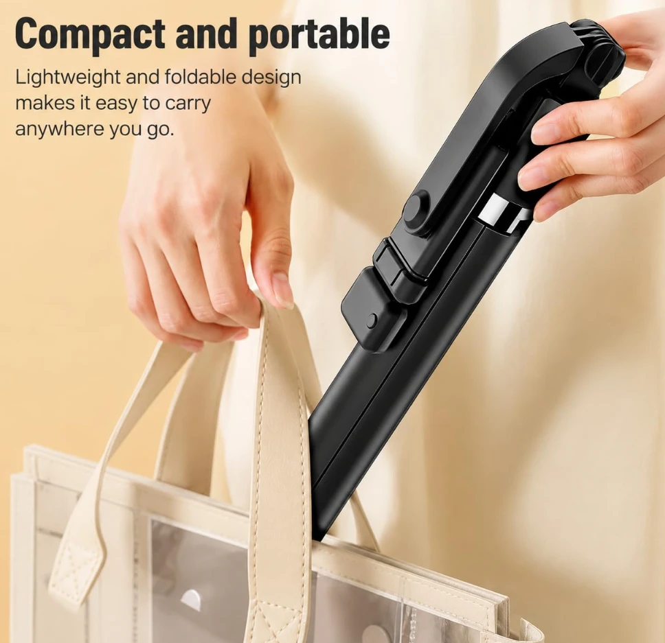 R1S-L 6ft Tripod Selfie Stick LED Fill Light & Remote - image 4