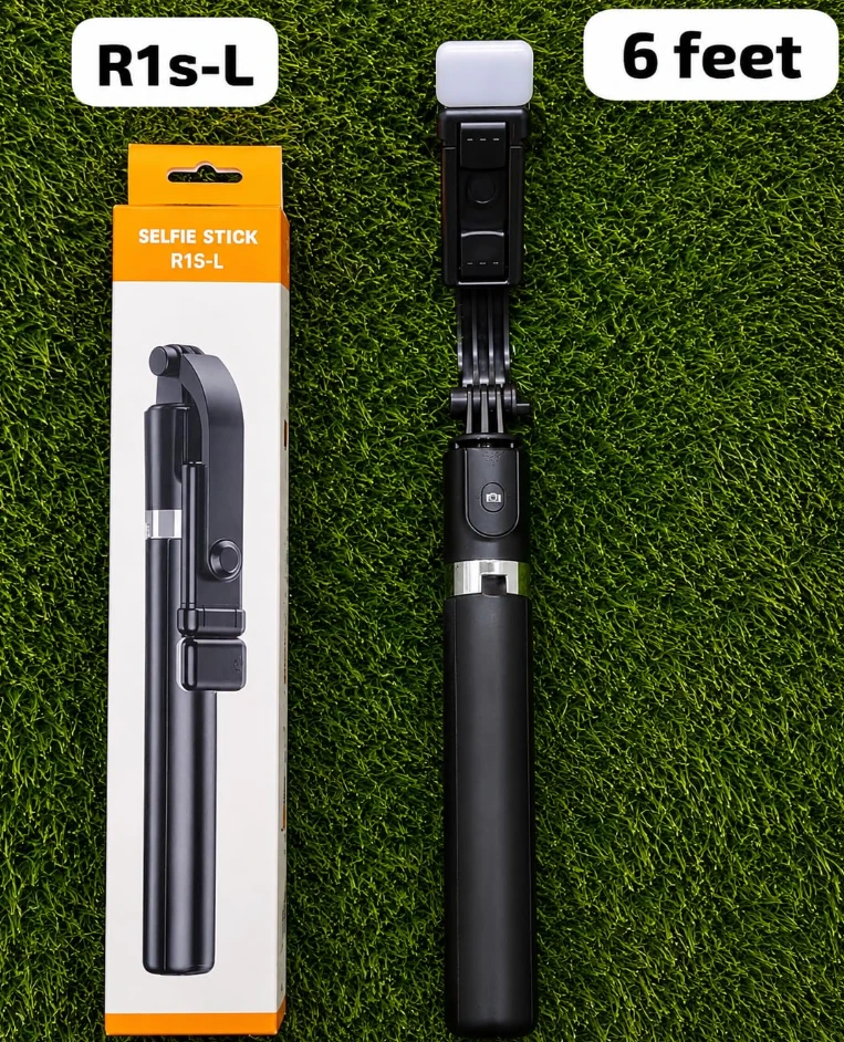 R1S-L 6ft Tripod Selfie Stick LED Fill Light & Remote - image 8