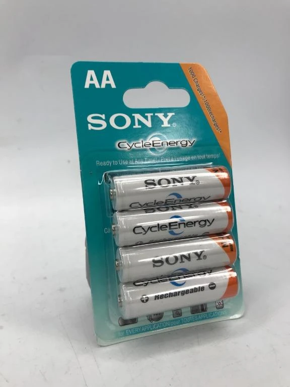 Sony AA Rechargeable batteries 4 Pack Ni-MH NIMH Sony