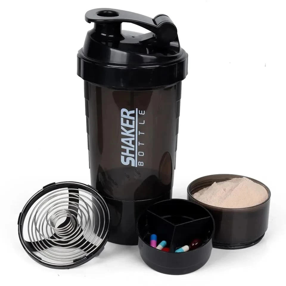 Spider Protein Shaker Gym with 2 Storage Compartment - image 5