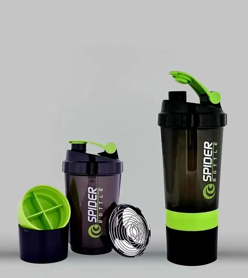 Spider Protein Shaker Gym with 2 Storage Compartment - image 9