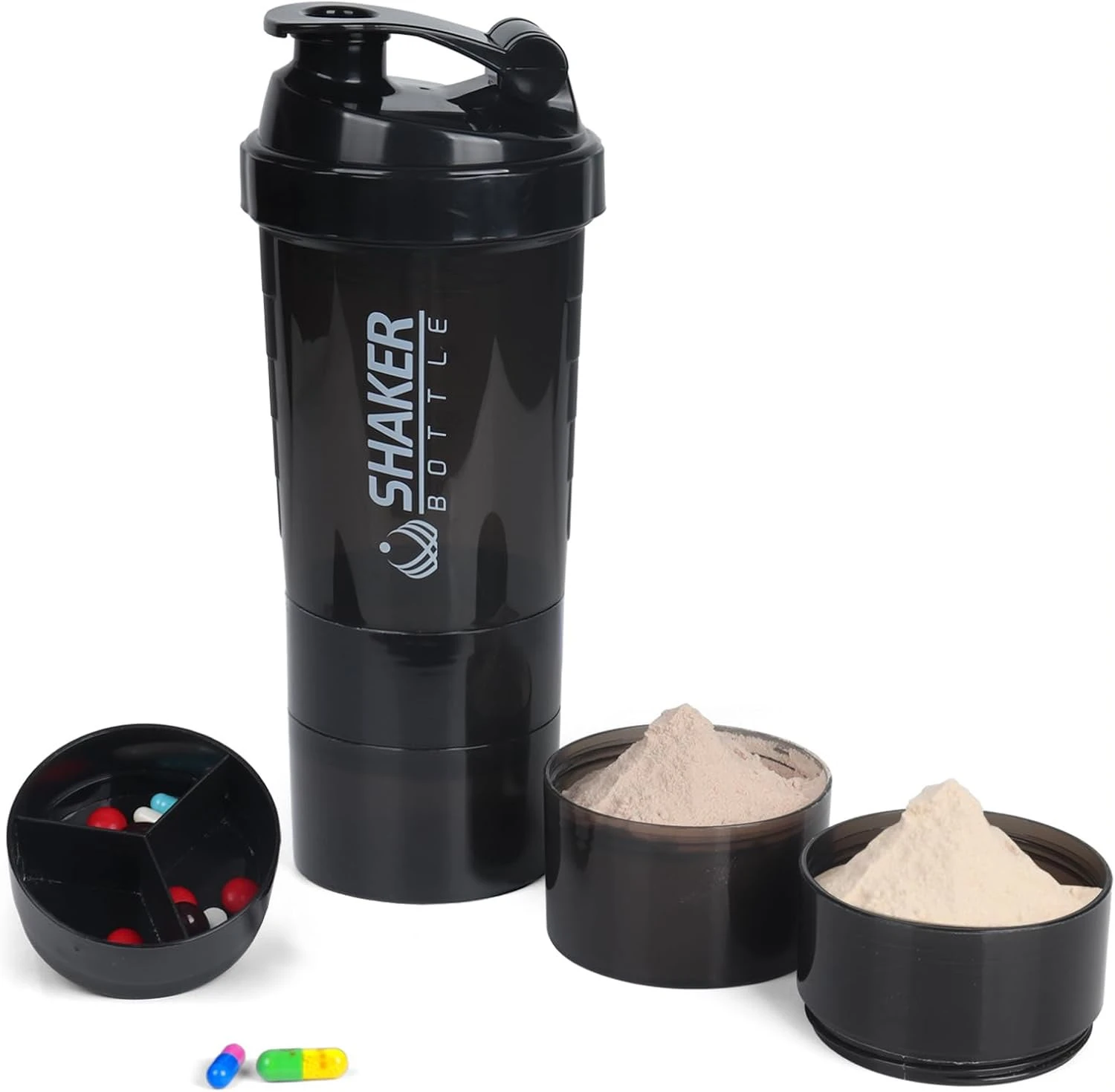 Spider Protein Shaker Gym with 2 Storage Compartment - image 11