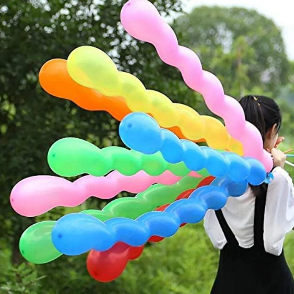 10 Pcs 40 Inches Latex Spiral Balloons-Birthday Party - image 2