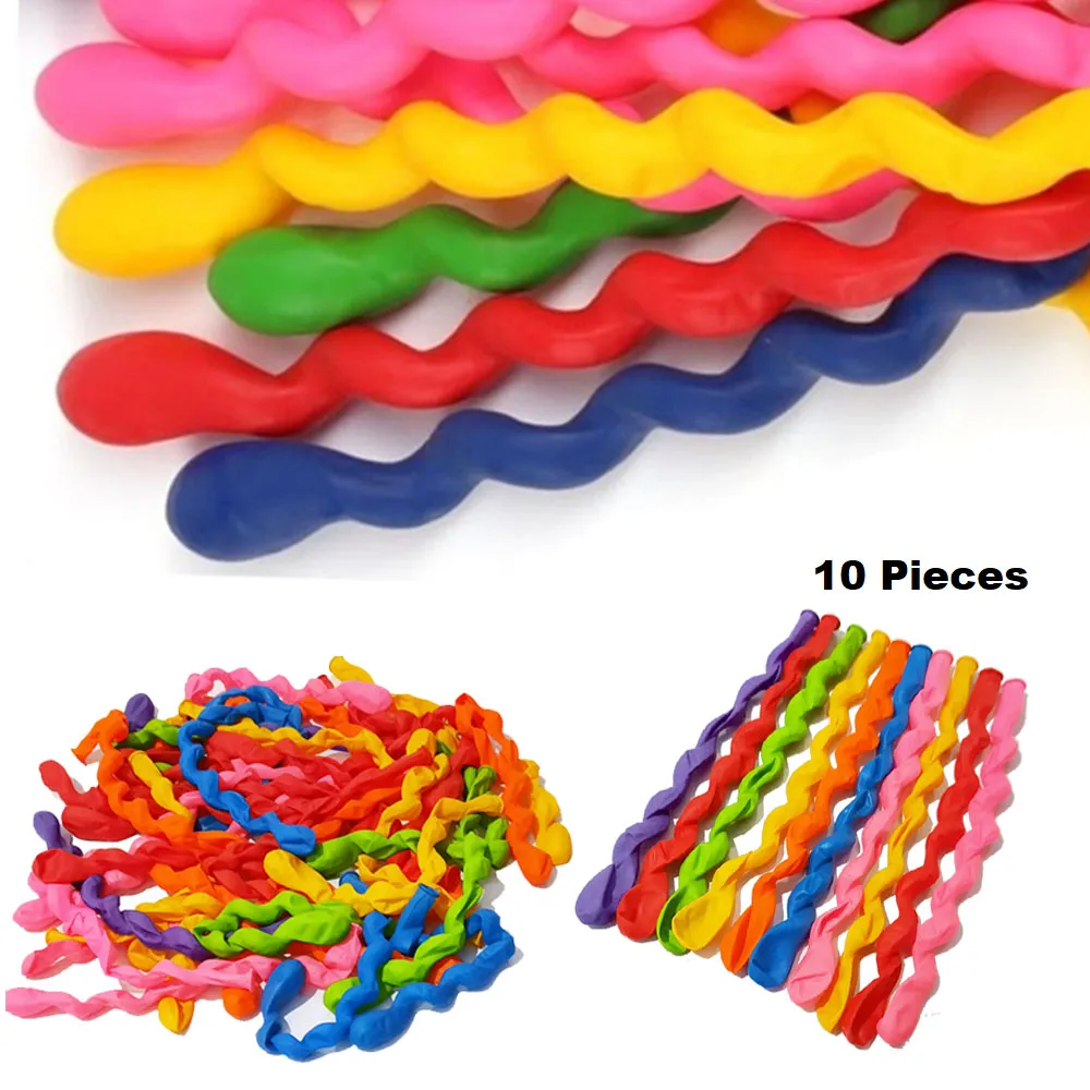 10 Pcs 40 Inches Latex Spiral Balloons-Birthday Party - image 3