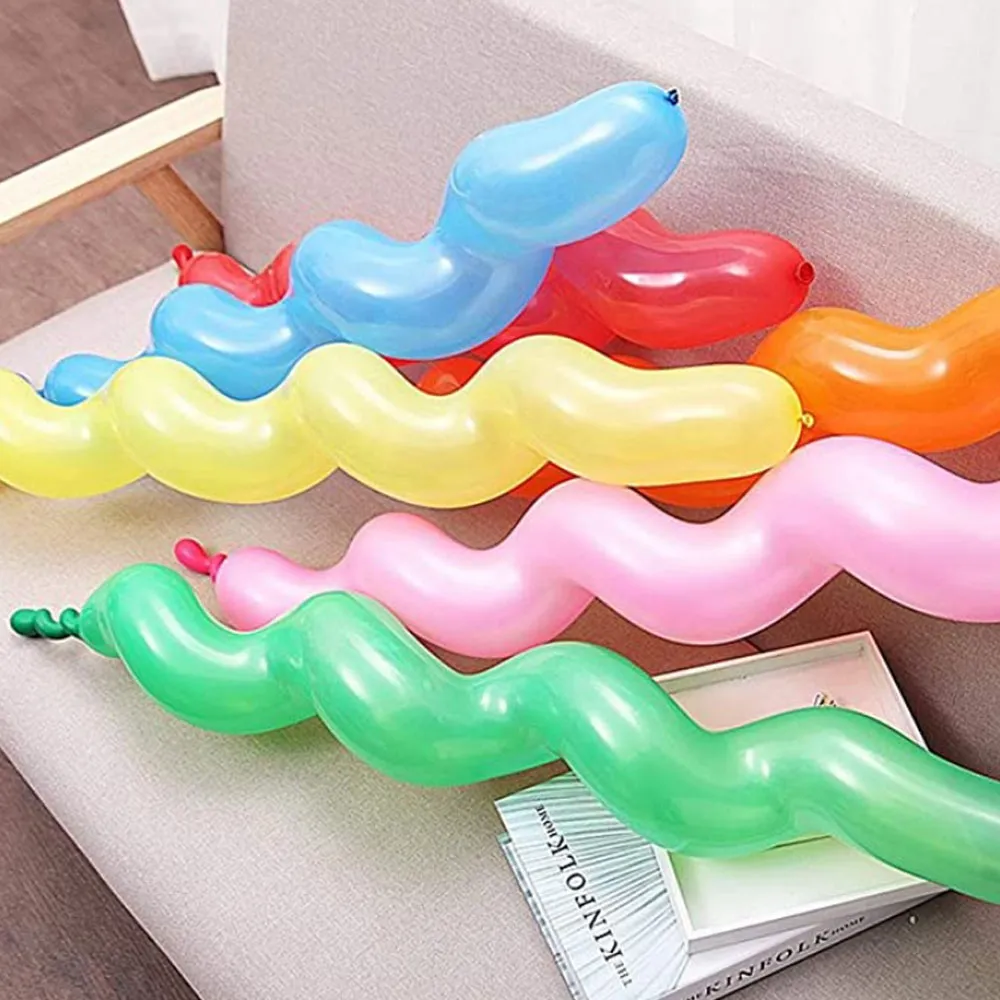 10 Pcs 40 Inches Latex Spiral Balloons-Birthday Party - image 5