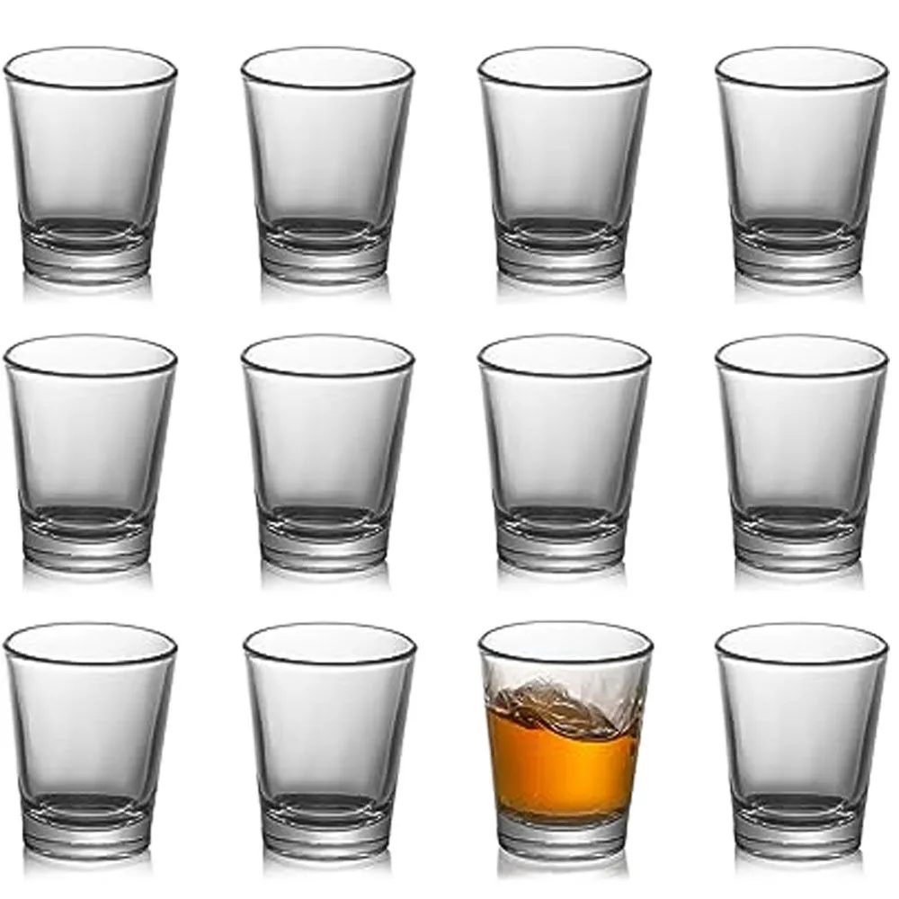 12 Pcs Lucky Thailand Shot Glass 85ml Shot - 12 Glass Set