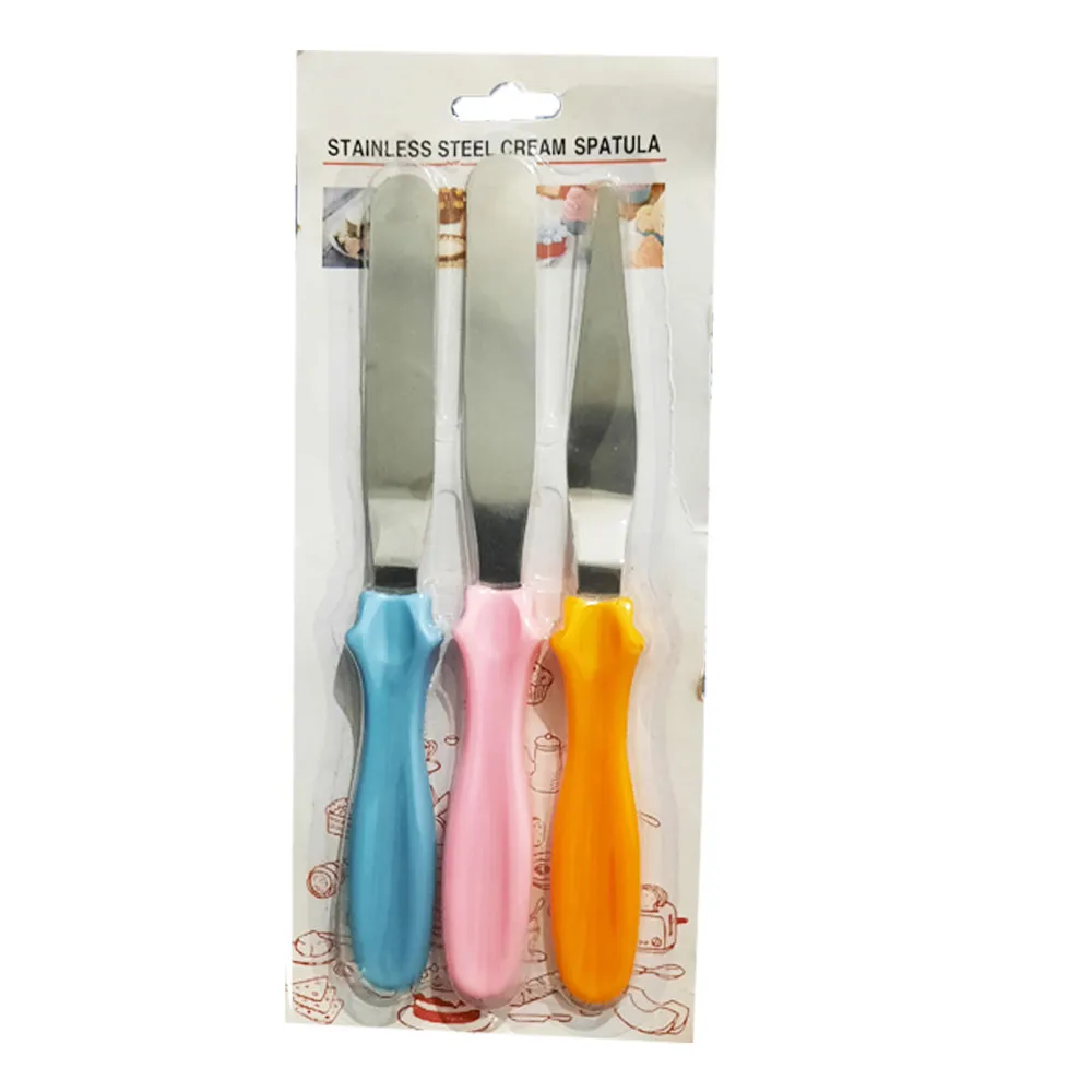 3pcs/set Stainless Steel Cream Spatula - image 2
