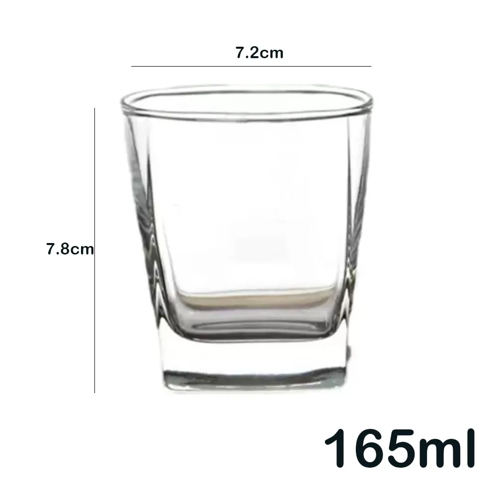 6 Pcs Set-Crystal Clear Whiskey Glasses - 165ml 6 Glasses