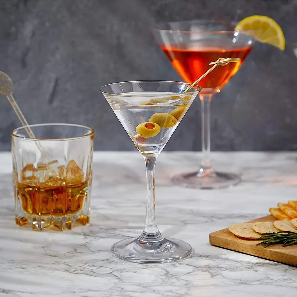 6 Pcs Wine Glasses, Clear Cocktail Glass - image 3