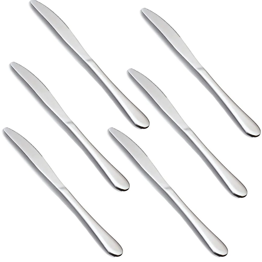 6/12 Pieces Stainless Steel Dinner - 6Pcs Butter Knifes