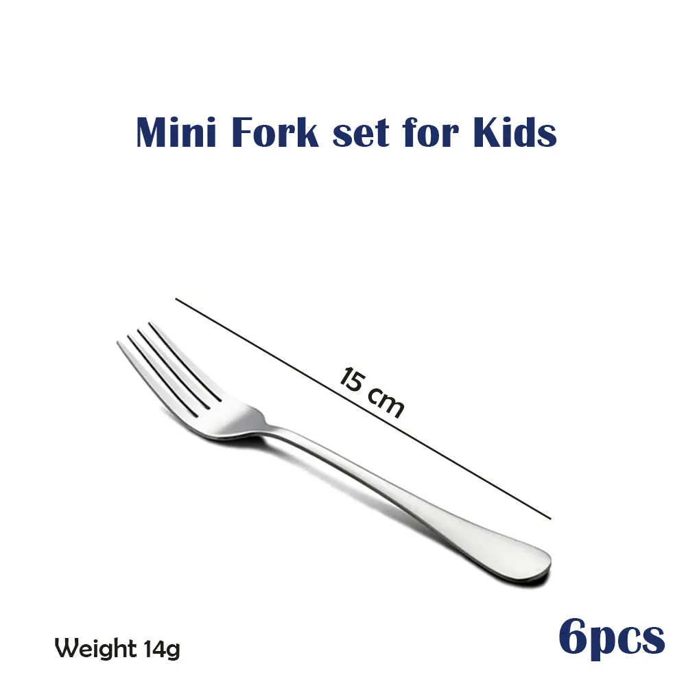6/12 Pieces Stainless Steel Dinner Table - 6Pcs Mini Fork