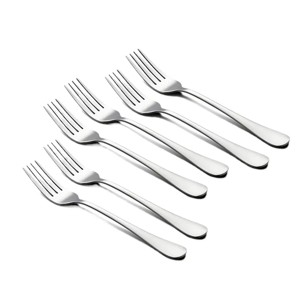 6/12 Pieces Stainless Steel Dinner Table Fork - 6 Fork Set