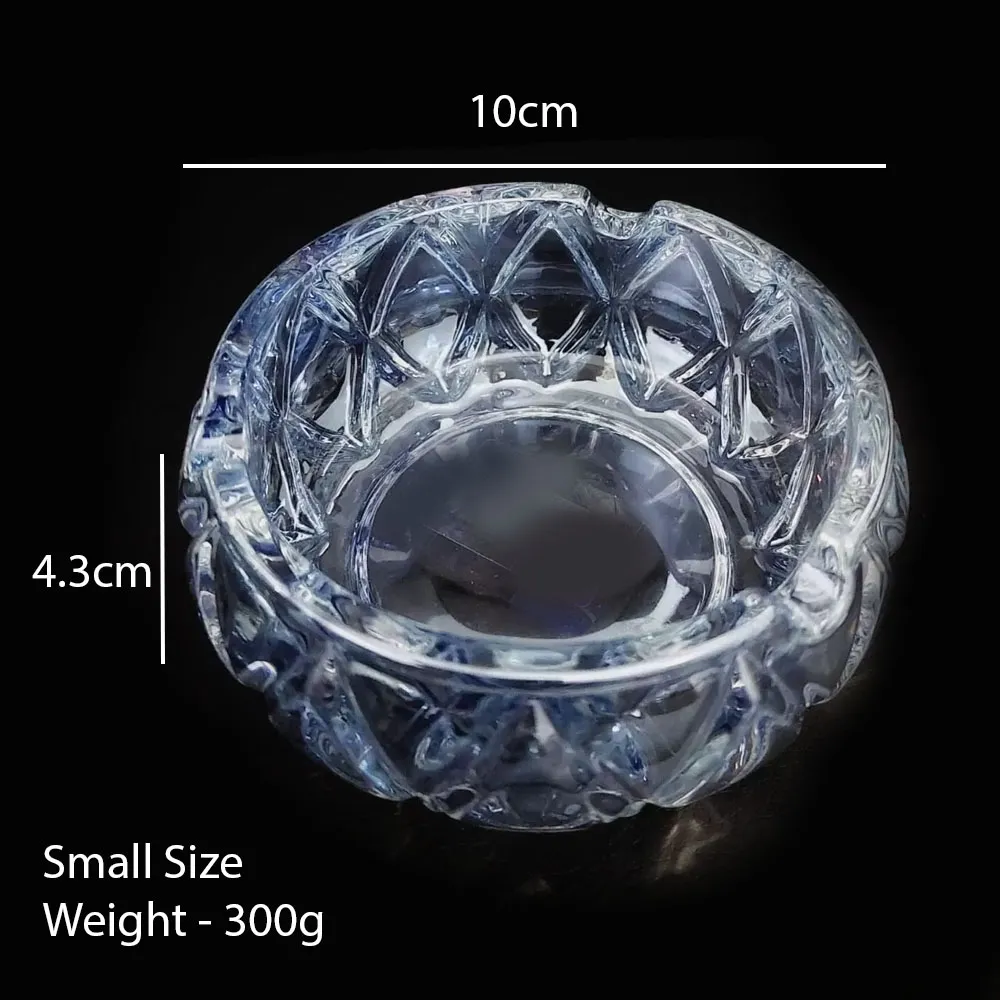 Crystal Ashtray, Transparent Classic - Small Round(1Piece)