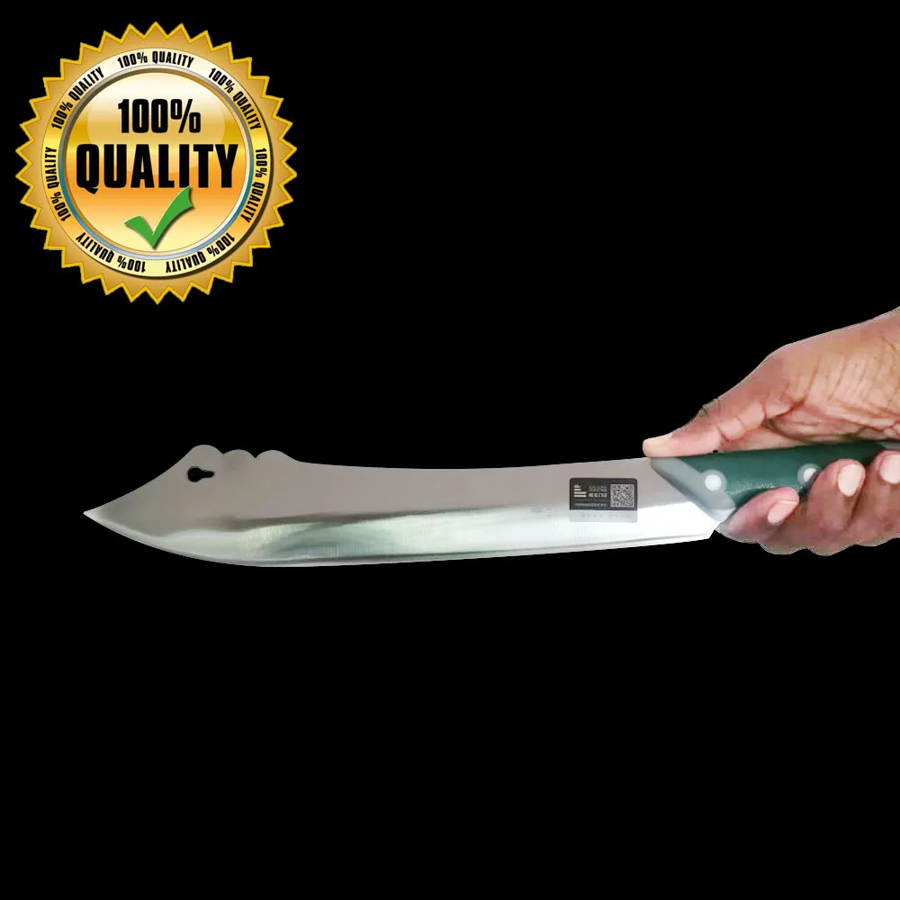 Fish Cutting Knife Stainless Steel Multipurpose - Green - image 5