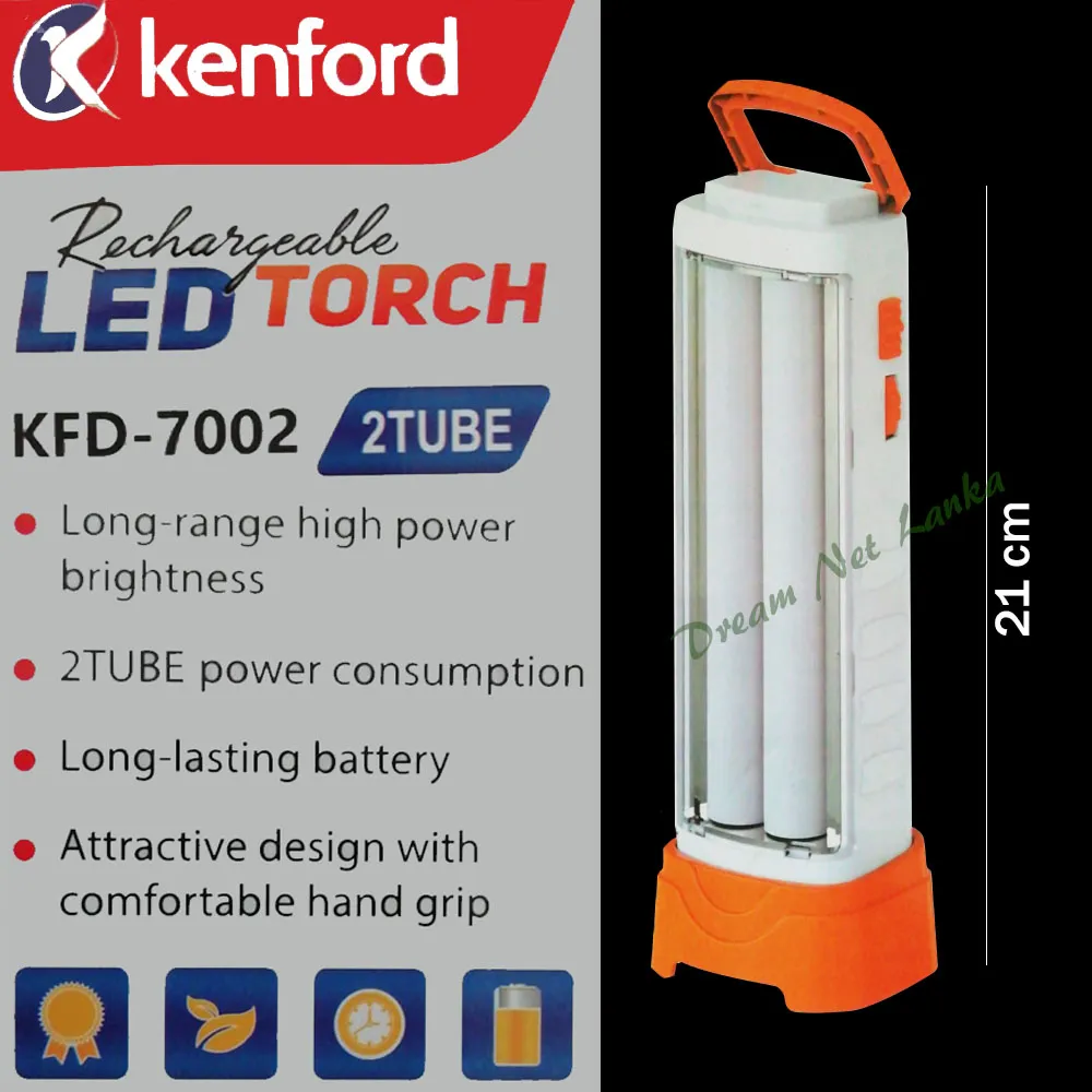 Kenford LED Torch Rechargeable 2 Tube KFD-7002 - image 1