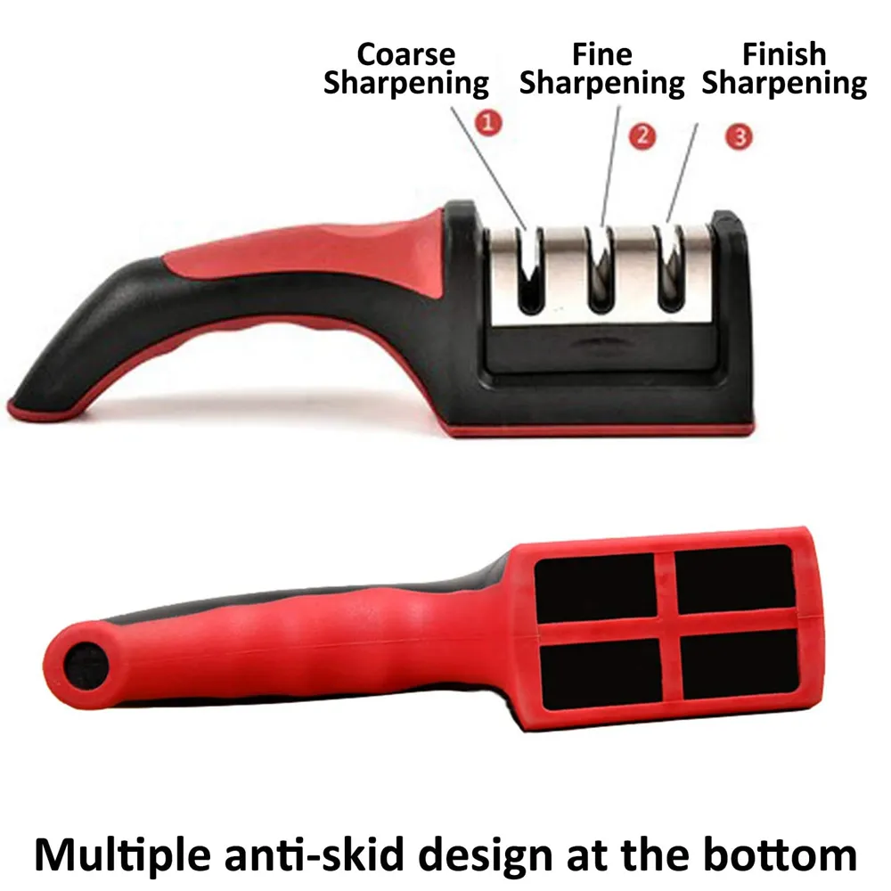 Knife Sharpener 3 Stage Knife Sharpening Tool for Dull - image 2