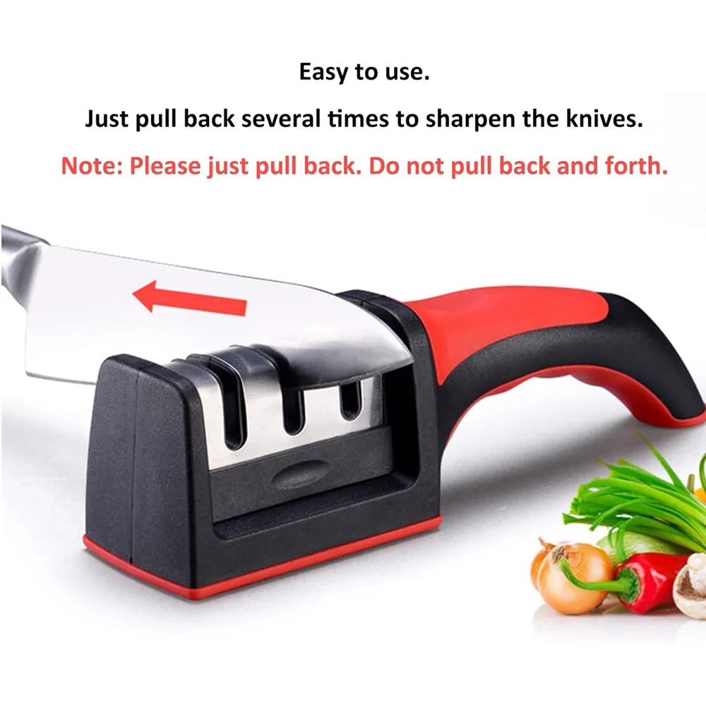 Knife Sharpener 3 Stage Knife Sharpening Tool for Dull - image 4