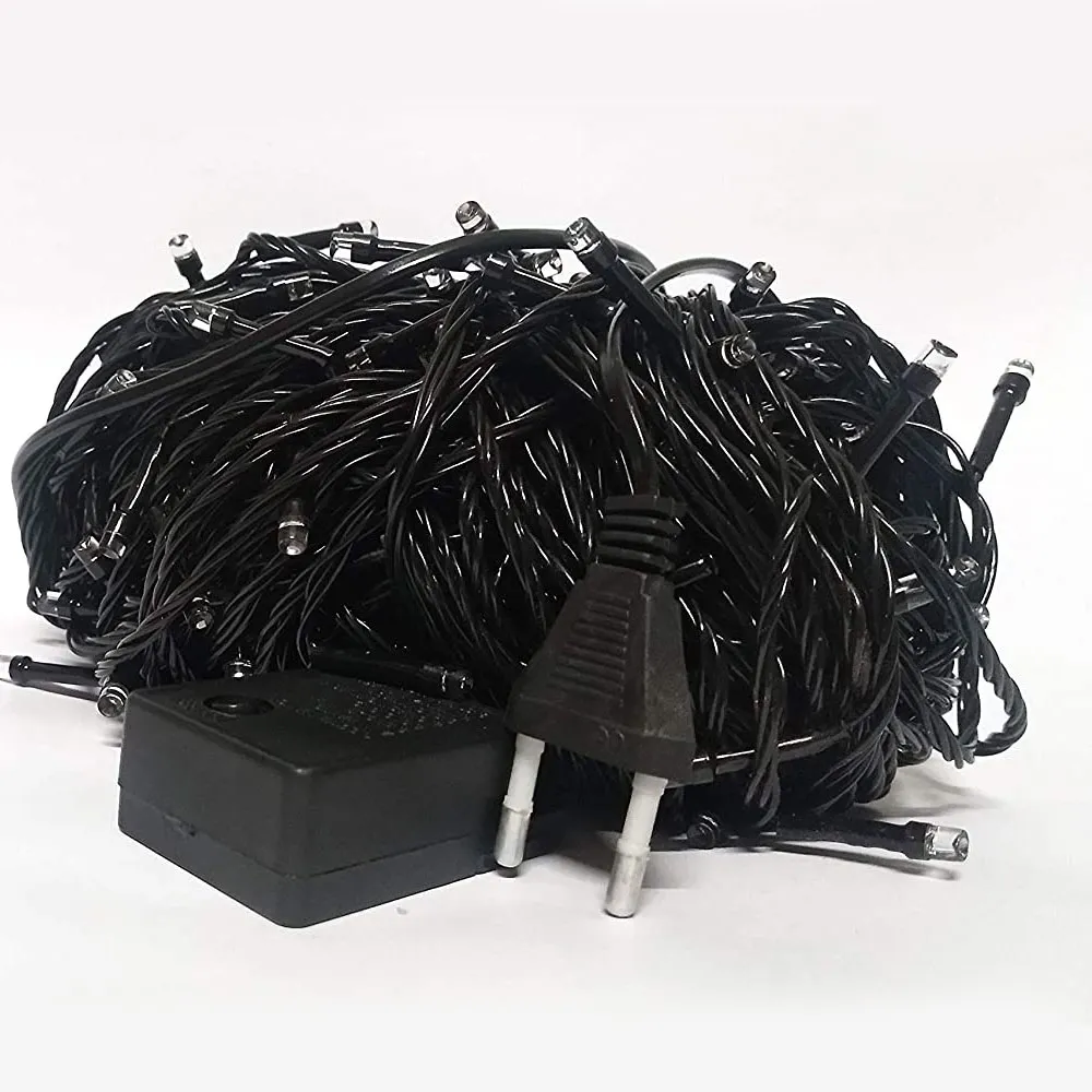 LED String Serial Light 7.25 Meters,100 Bulbs with 8 - White - image 5