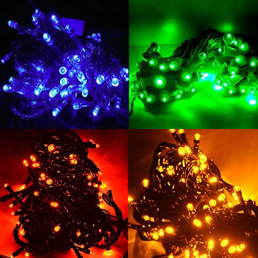 LED String Serial Light 7.25 Meters,100 Bulbs with 8 - White - image 7