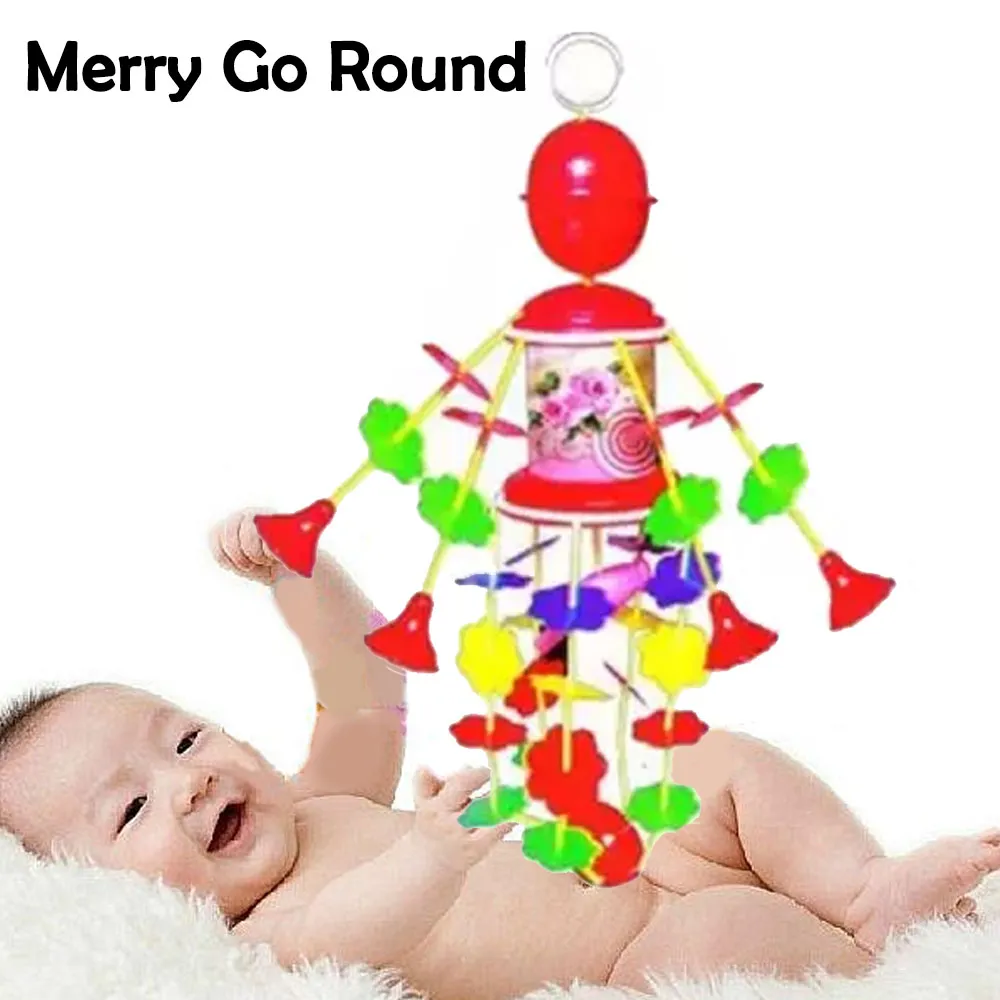 Merry Go Round Musical Toy For Infants - Multicolor - image 2