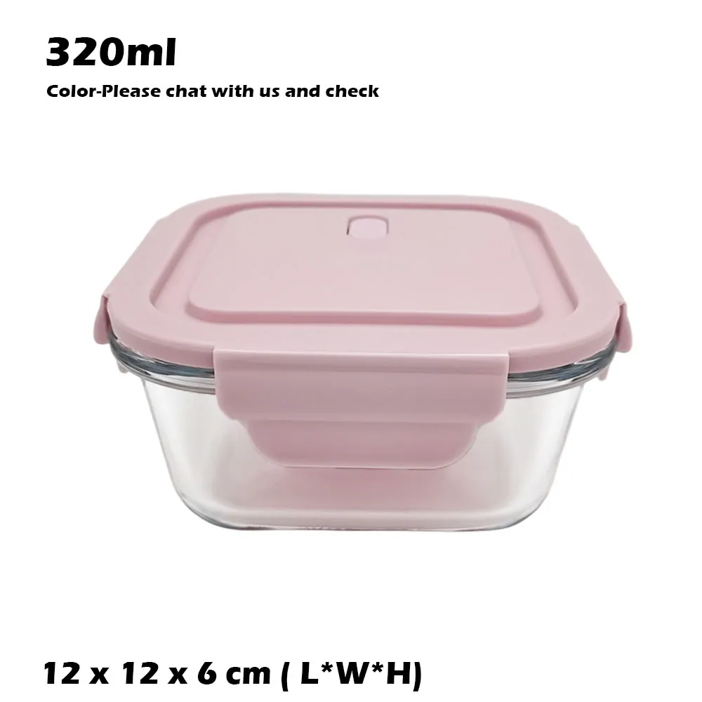 Microwave Safe Glass Containers With Lids Food - 320ml