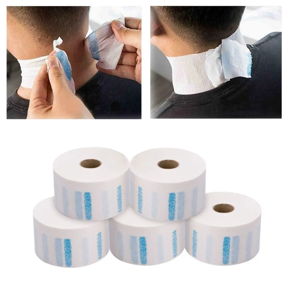 Neck Tape Disposable Barber Neck Paper Strips Roll 5 - White