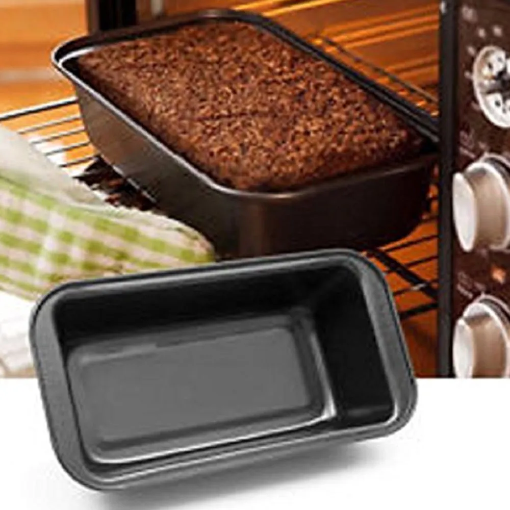 Non-Stick Cake Baking Pan Rectangle Premium Cake - Black - image 2