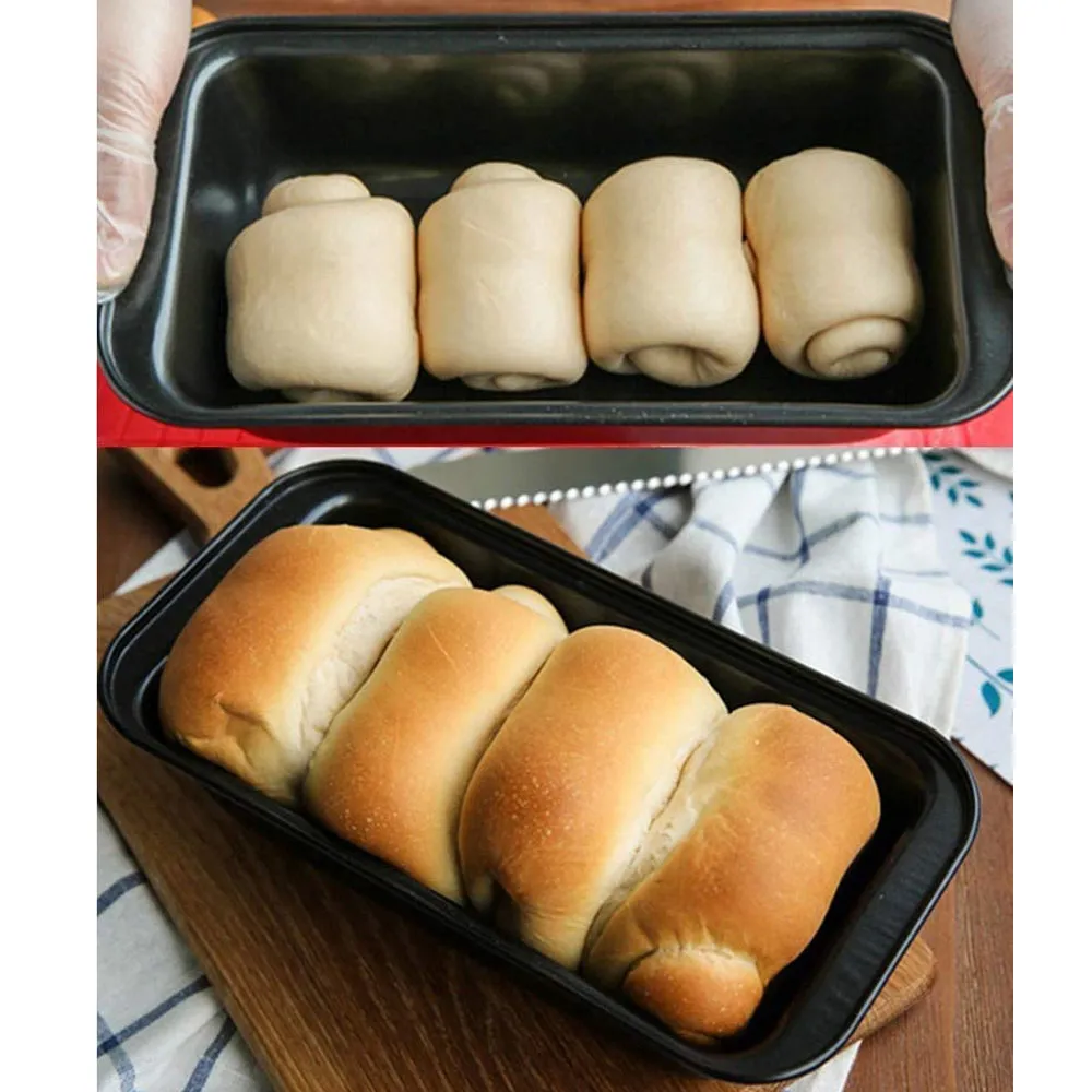 Non-Stick Cake Baking Pan Rectangle Premium Cake - Black - image 3