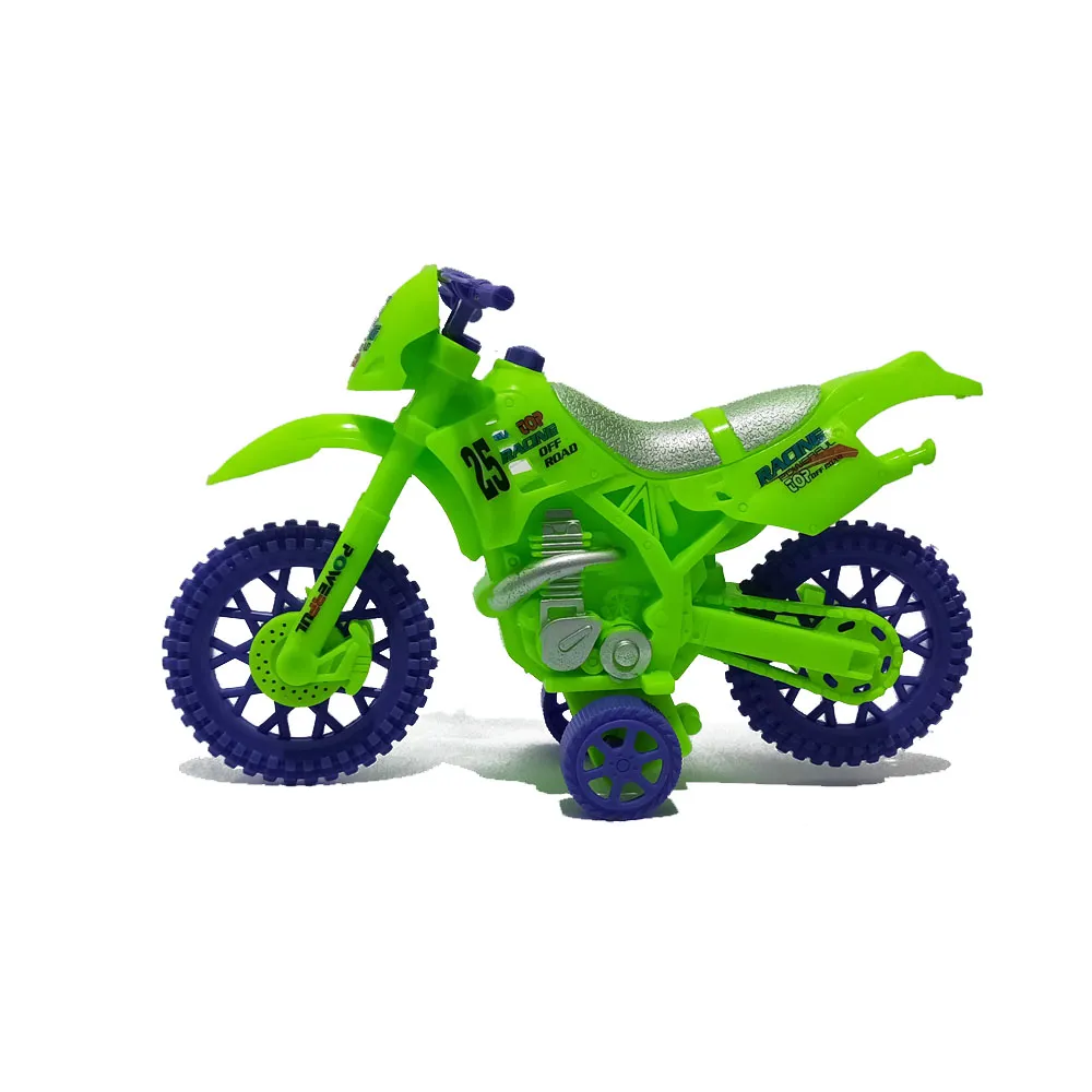 Plastic Racing Motorcycle, Toy For Kids, Friction - Orange