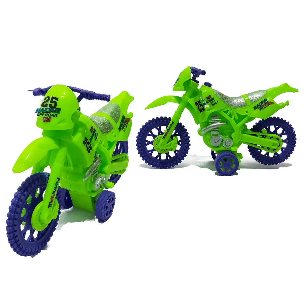 Plastic Racing Motorcycle, Toy For Kids - Light green - image 2