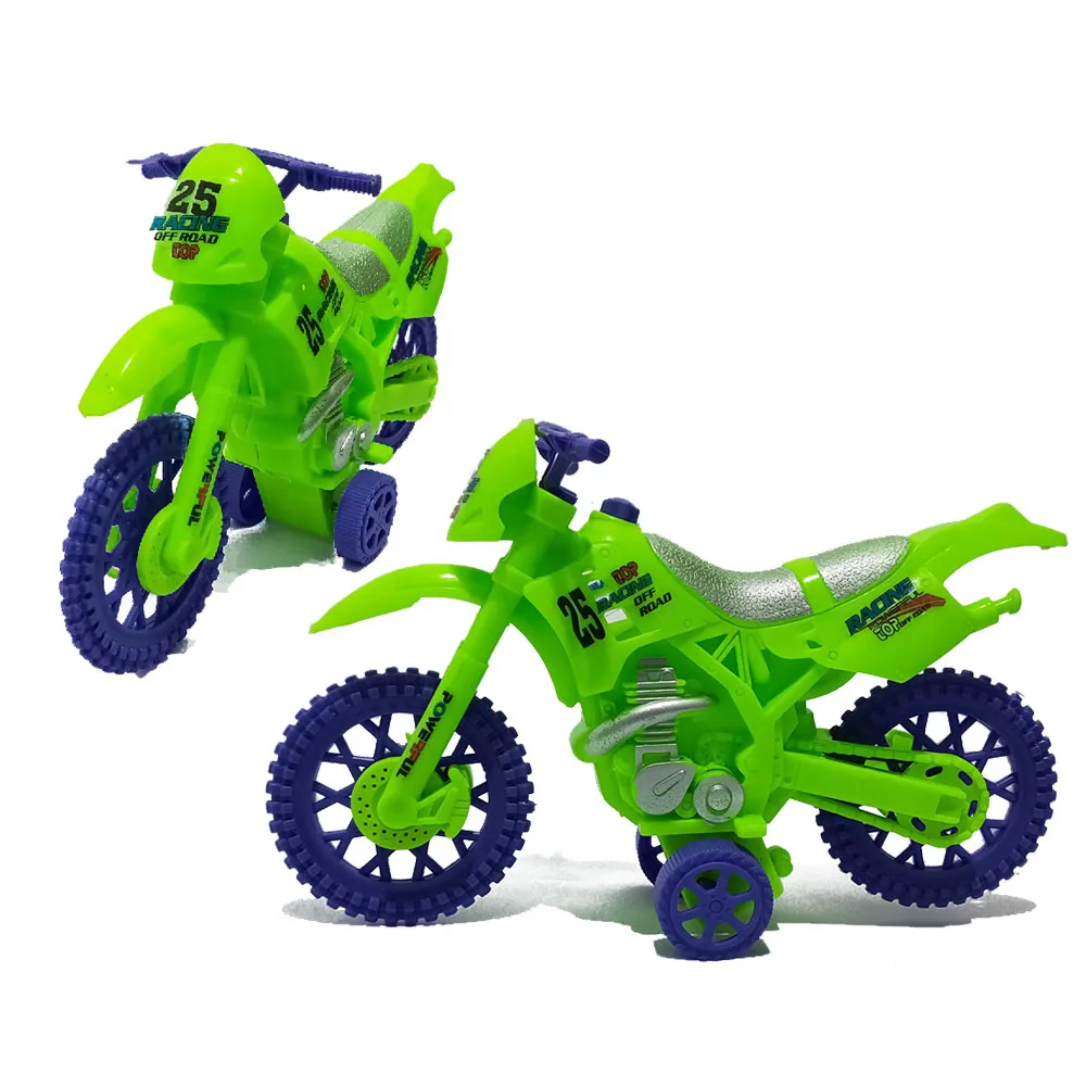 Plastic Racing Motorcycle, Toy For Kids - Light green - image 3