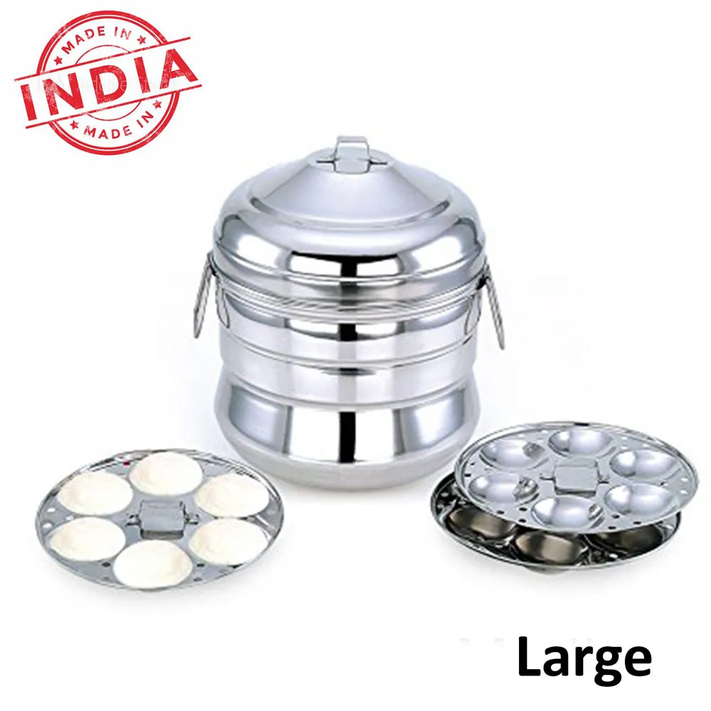 Pooja Stainless Steel Idly Panai Maker Small - Medium - image 2