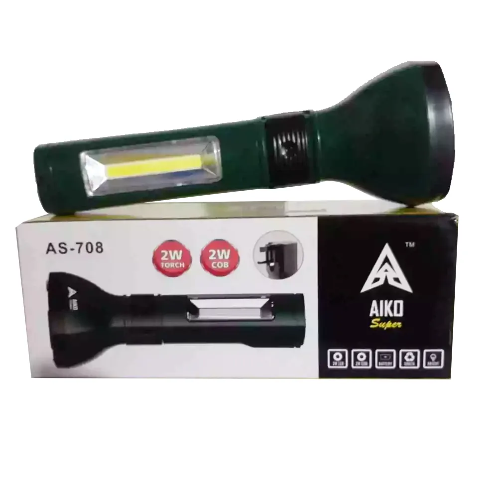 Rechargeable Torch with Flashlight AS-708 -2W