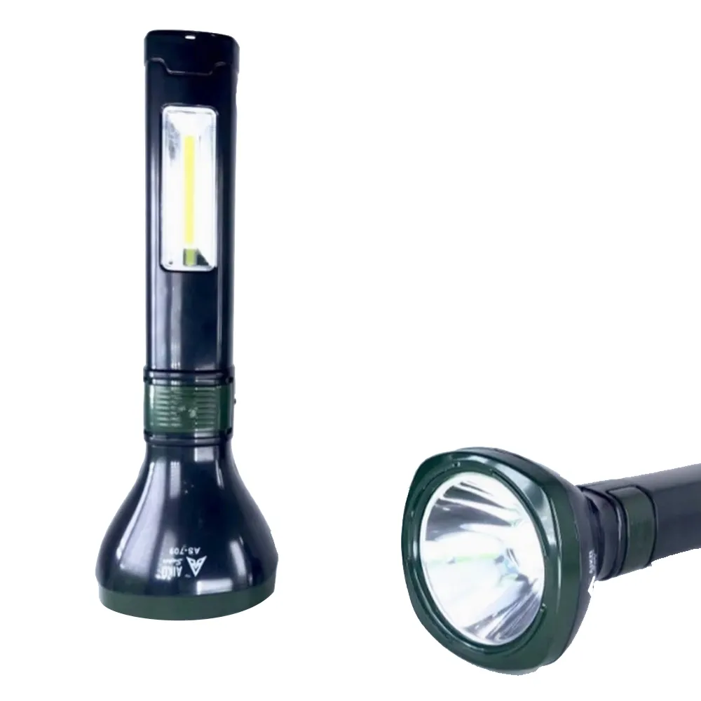 Rechargeable Torch with Flashlight AS-708 -2W - image 2