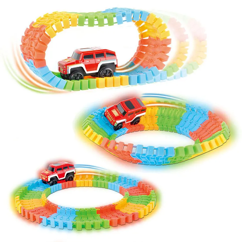 Roller Coaster Track+ Car Assembling Building Block Car Rail - image 3