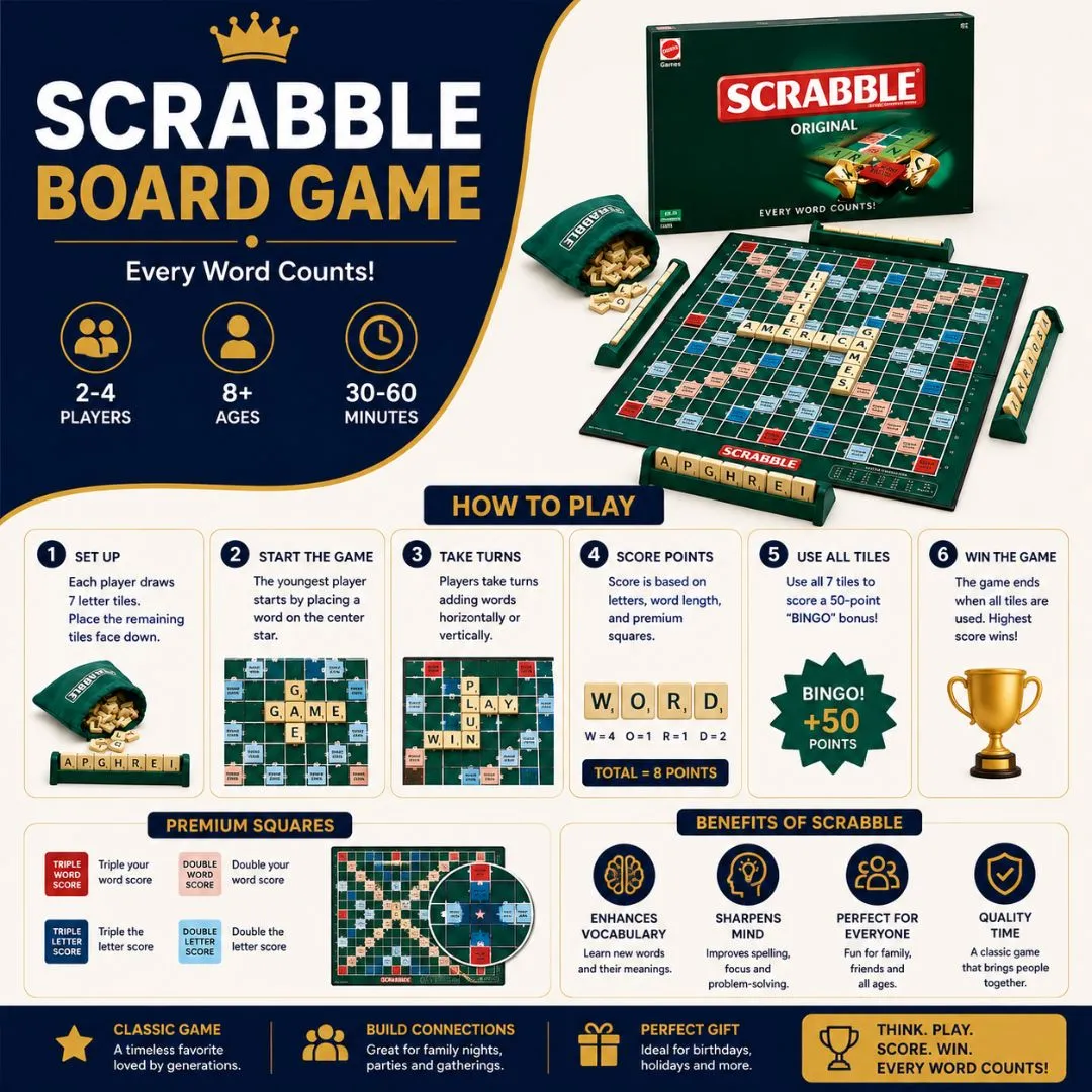 Scrabble Board Game - image 2