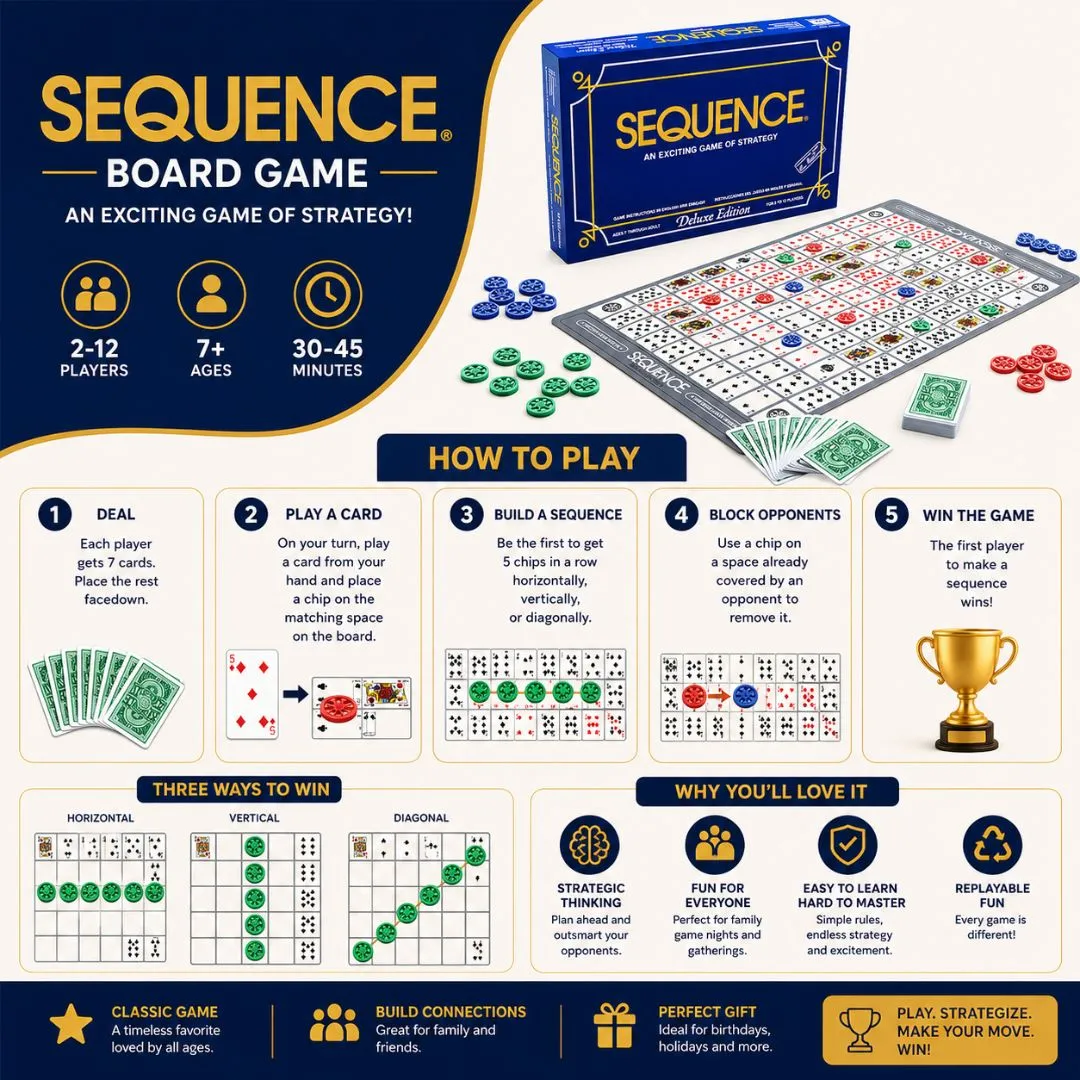 Sequence Board Game - image 2