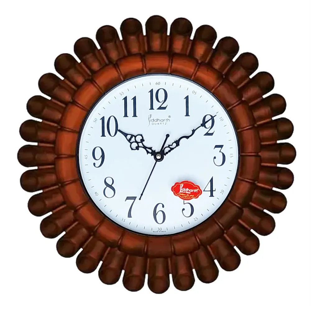 Siddharth QUARTZ Analog 36cm X 36cm Wall Clock - light brown - image 2