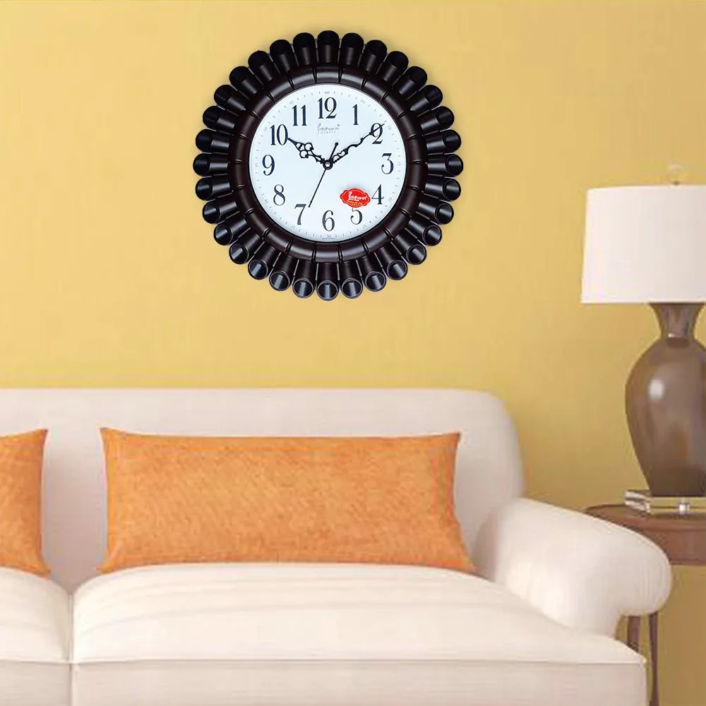 Siddharth QUARTZ Analog 36cm X 36cm Wall Clock - light brown - image 3