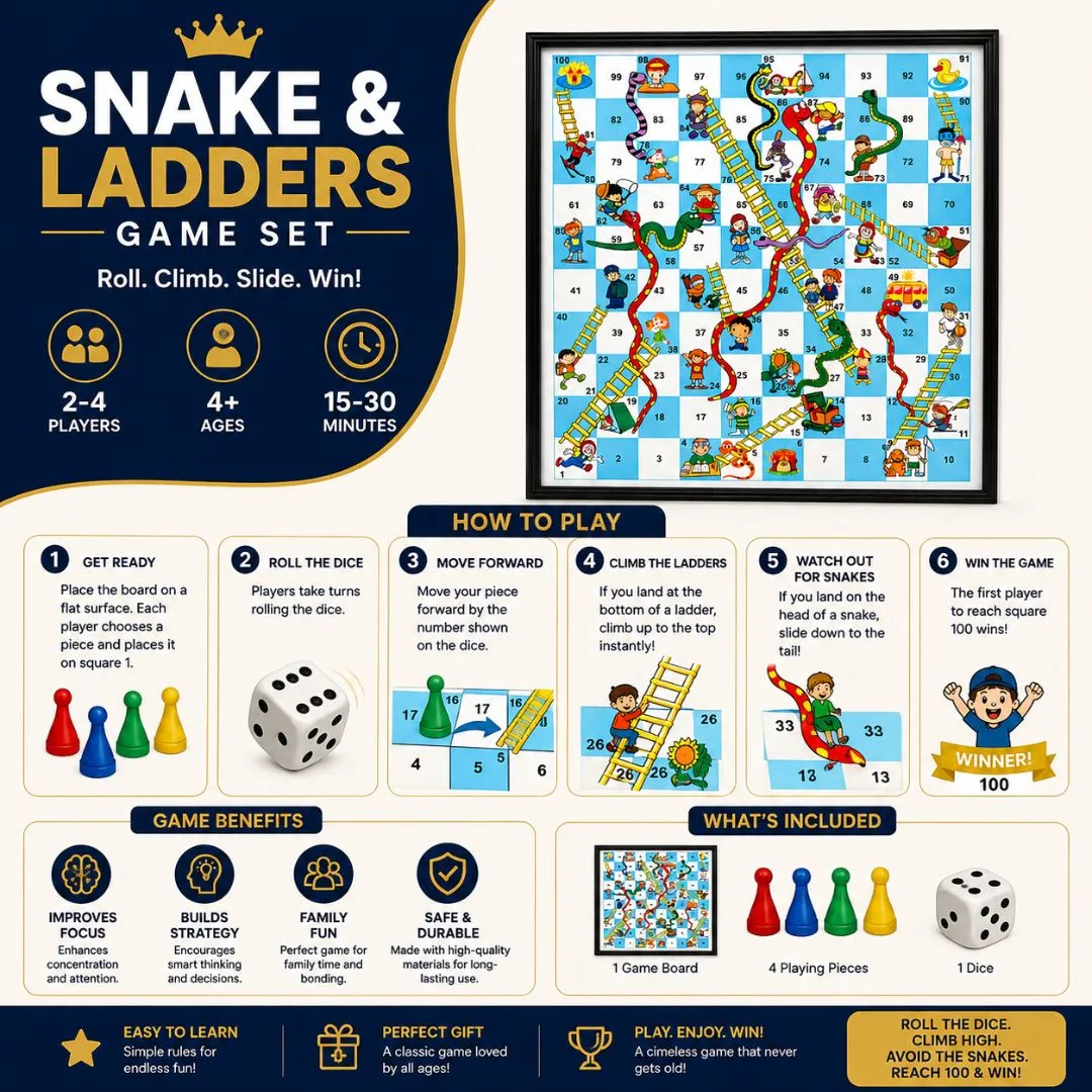 Snake & Ladders Game Set - image 2