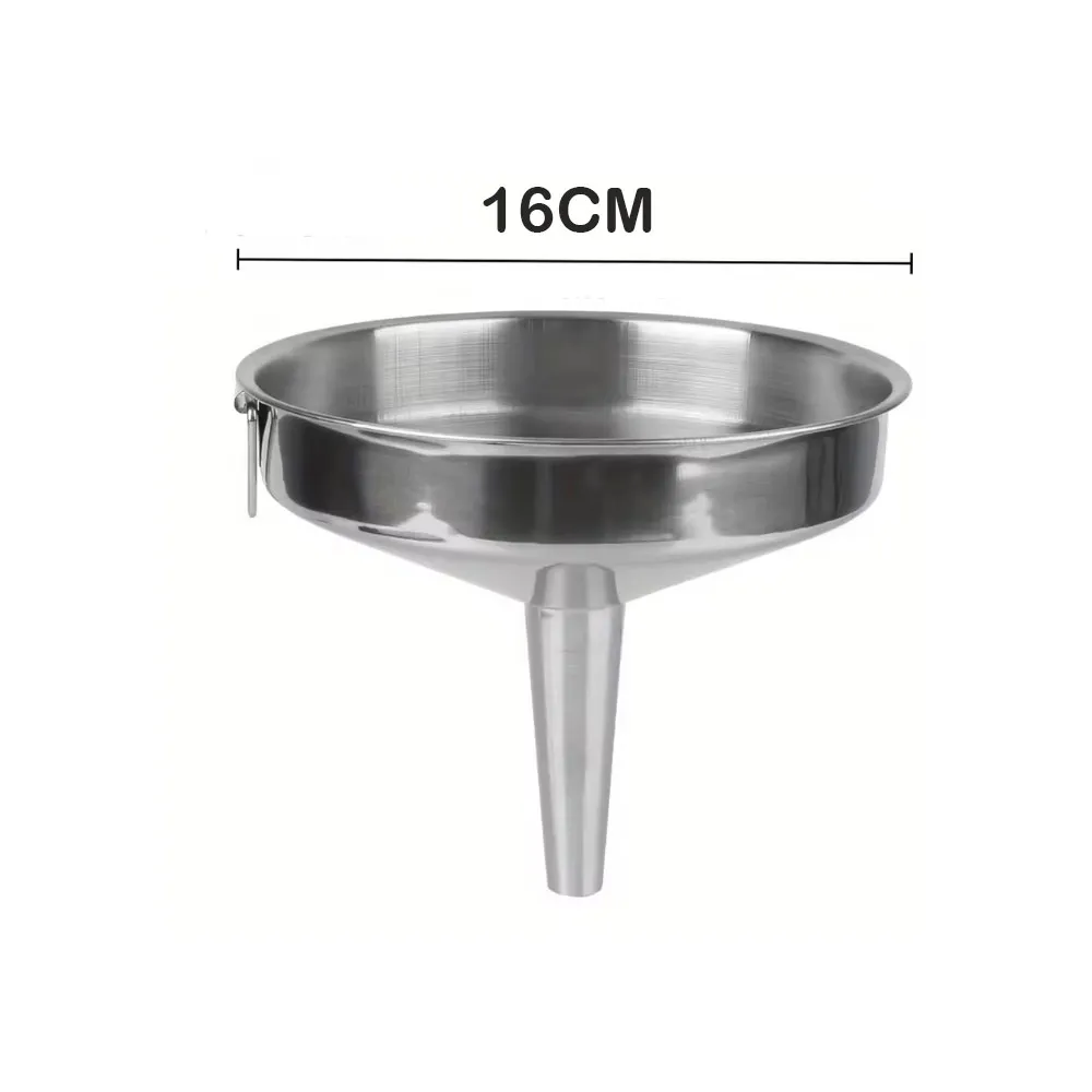 Stainless Steel Food Scoop & Metal Funnel - 1 Funnel 16cm